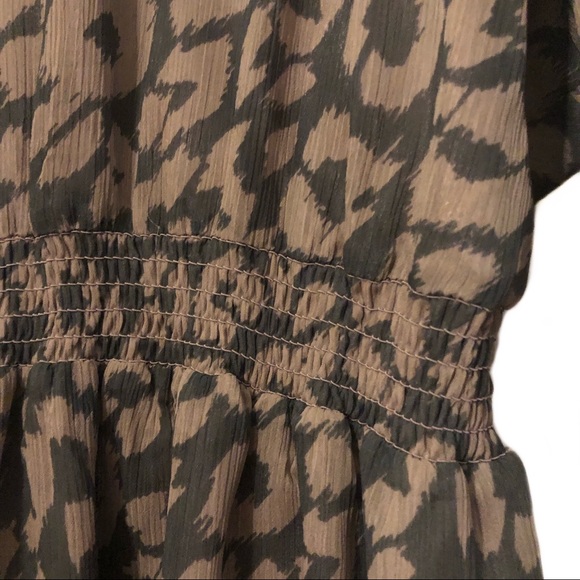 Express Leopard Print Dress Flowy Loose Modest - Picture 4 of 8